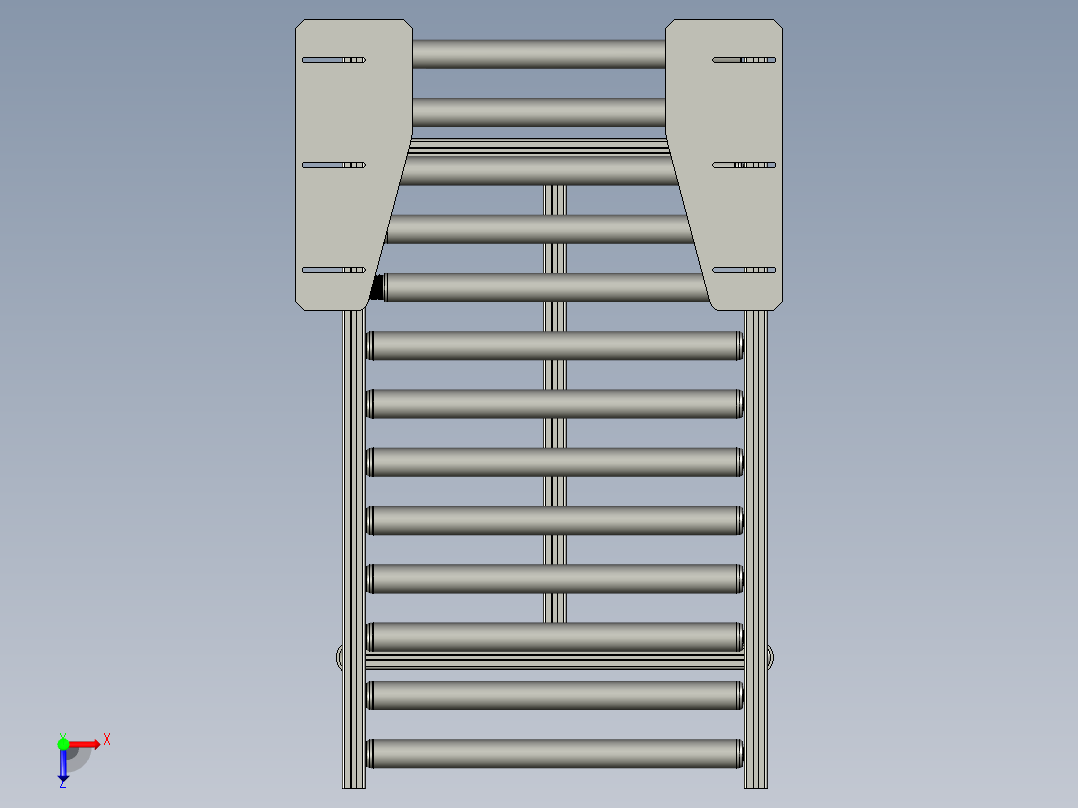 机头段机头段滚筒线俯视图
