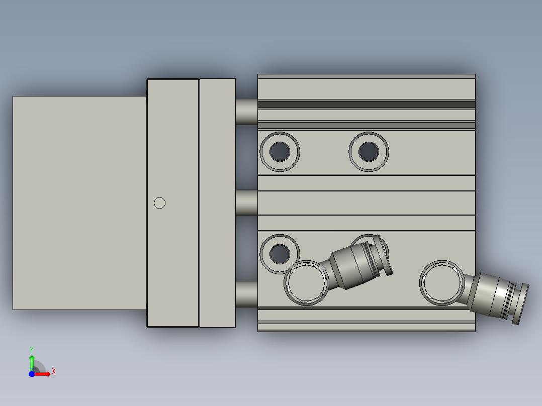毛帽防转动机构前视图