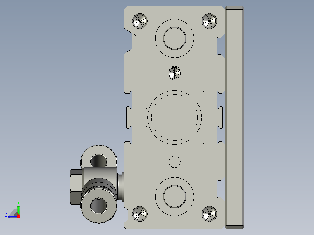 毛帽防转动机构右视图