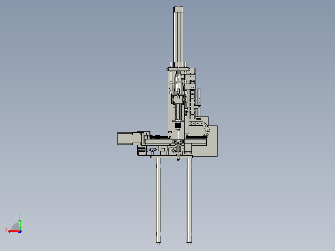 螺钉的枪机构后视图