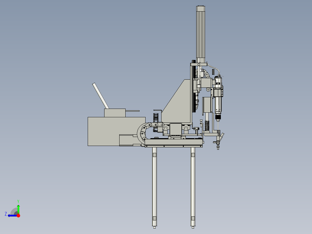 螺钉的枪机构右视图