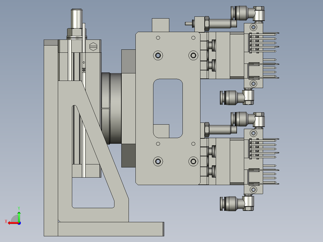 取料治具组件后视图