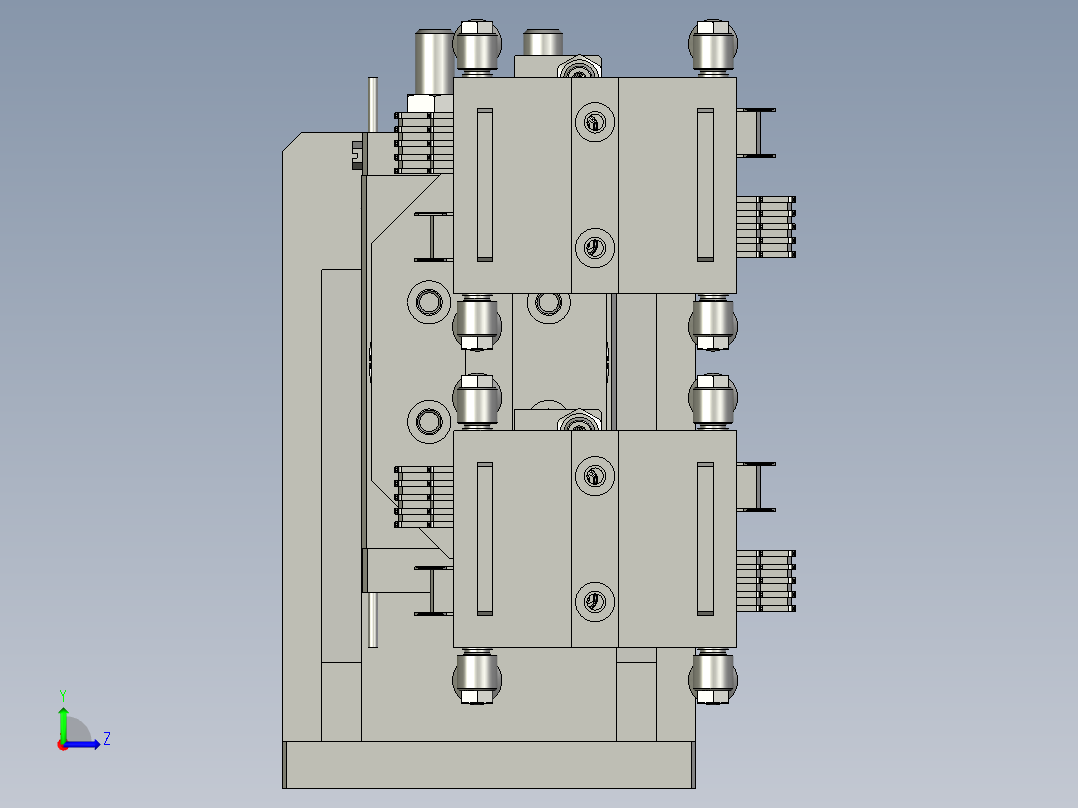 取料治具组件左视图