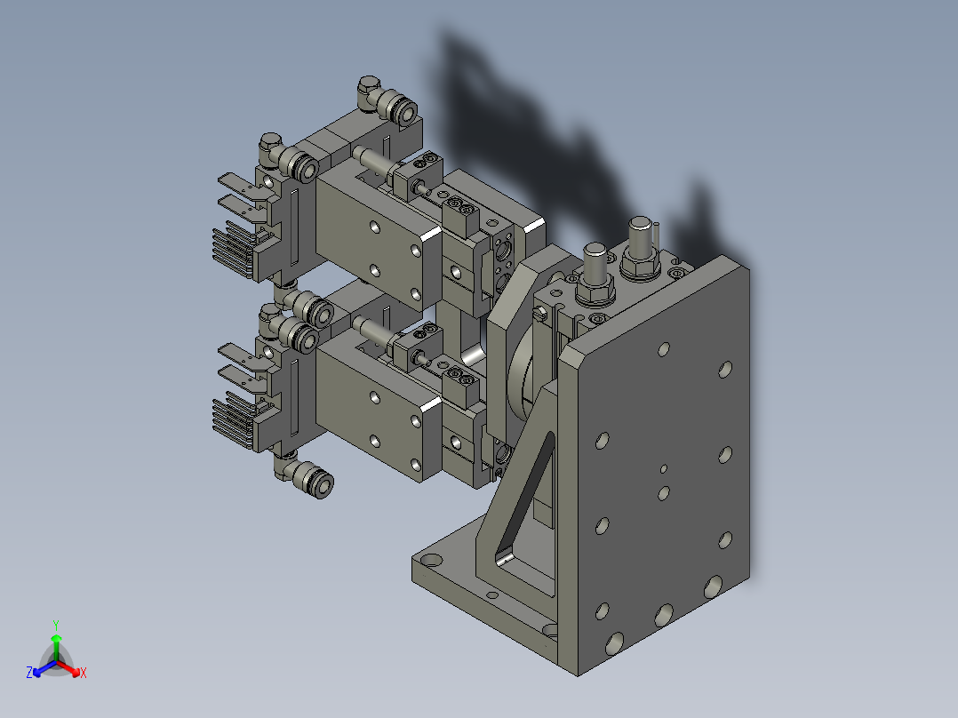 取料治具组件正等轴测图