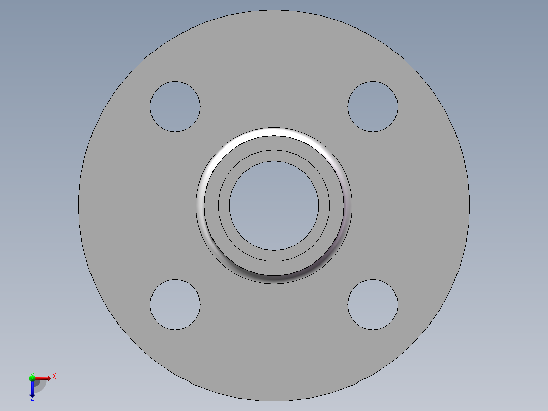 FLANGE_DN32_PN10_U-PVC俯视图