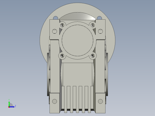 NMRV63蜗轮蜗杆减速机-A0左视缩略图