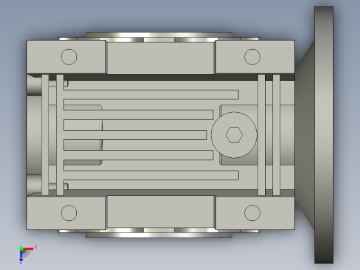 NMRV63蜗轮蜗杆减速机-A0俯视缩略图