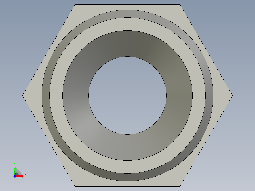 304宝塔1寸外牙-32mmZ001前视图