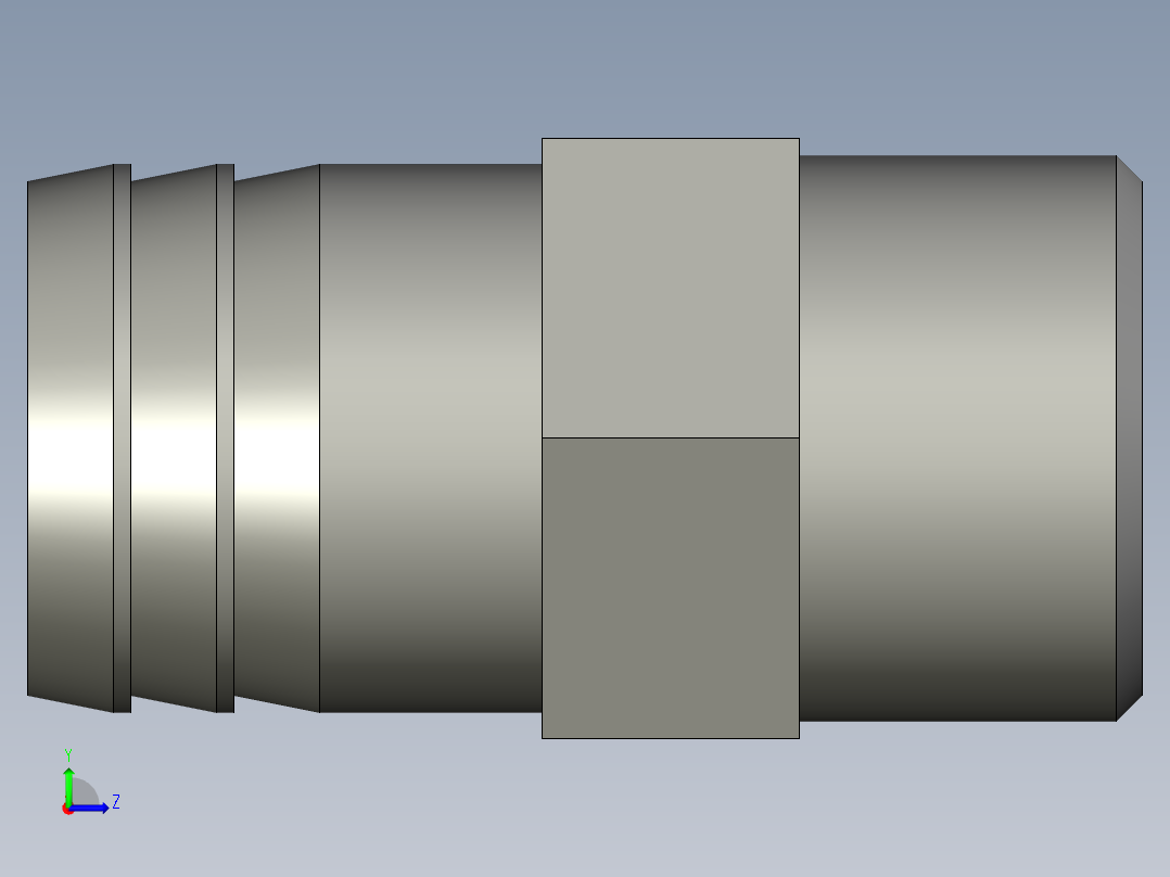 304宝塔1寸外牙-32mmZ001左视图