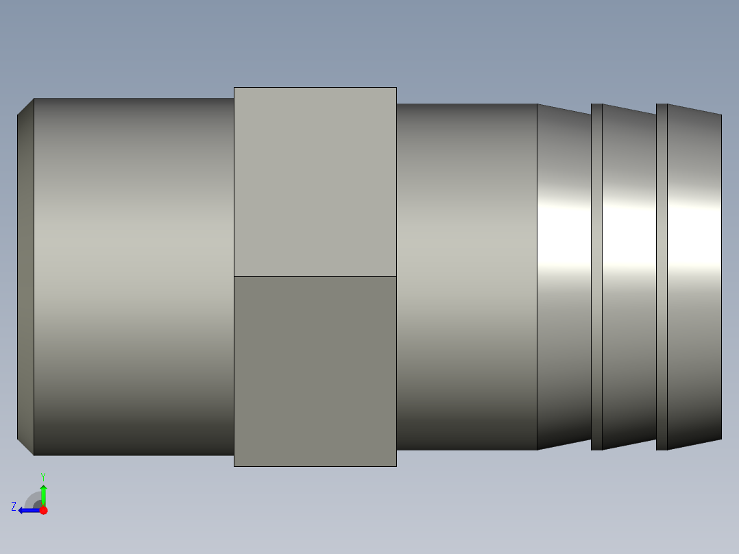 304宝塔1寸外牙-32mmZ001右视图