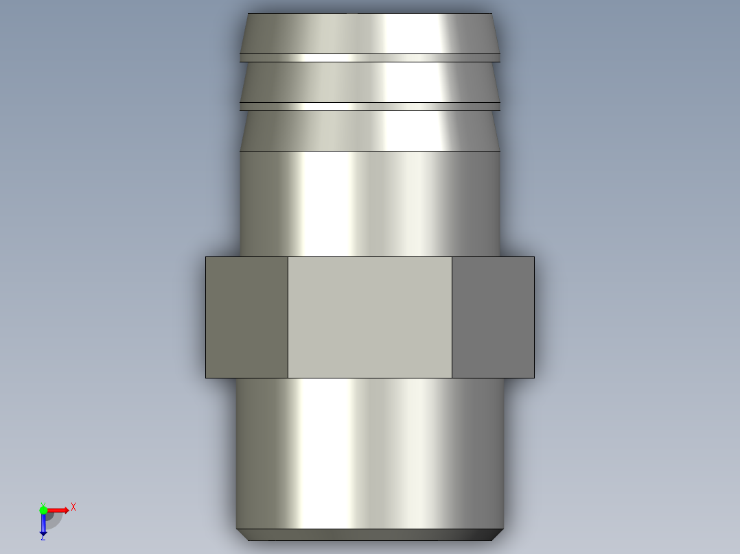 304宝塔1寸外牙-32mmZ001俯视图