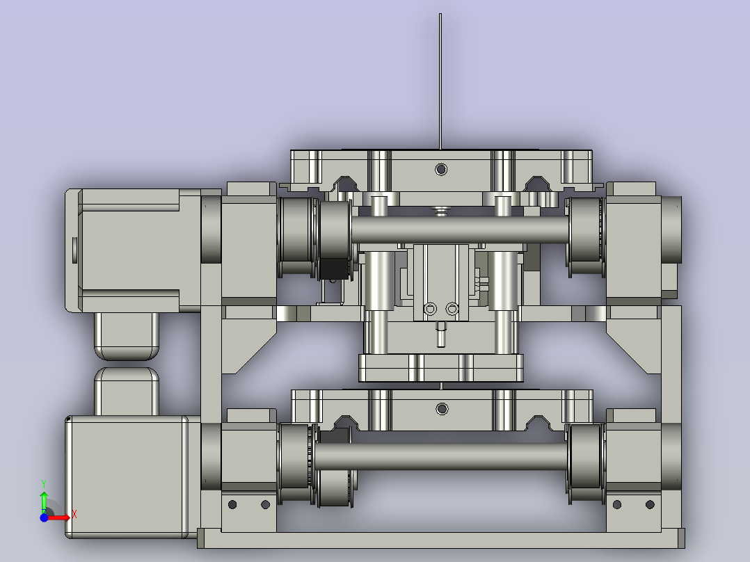二段回流线前视图