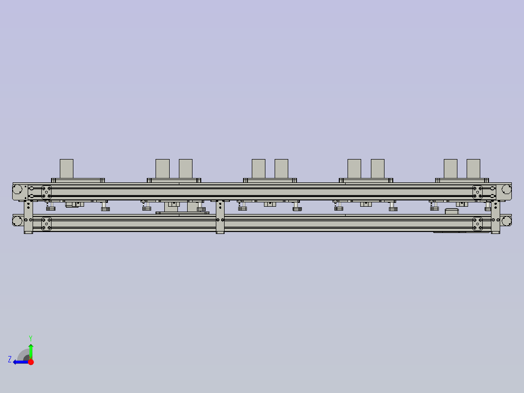 二段回流线右视图