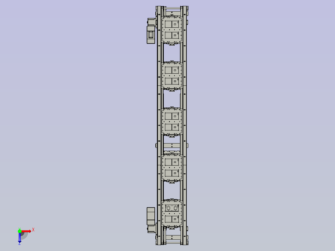 二段回流线俯视图