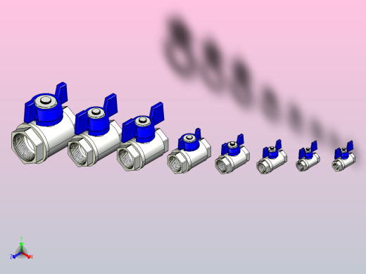 带 T 型手柄内螺纹 × 内螺纹的开_关球阀 (SET)