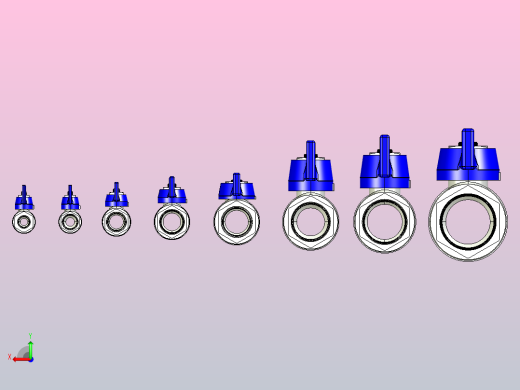 带 T 型手柄内螺纹 × 内螺纹的开_关球阀 (SET)后视缩略图
