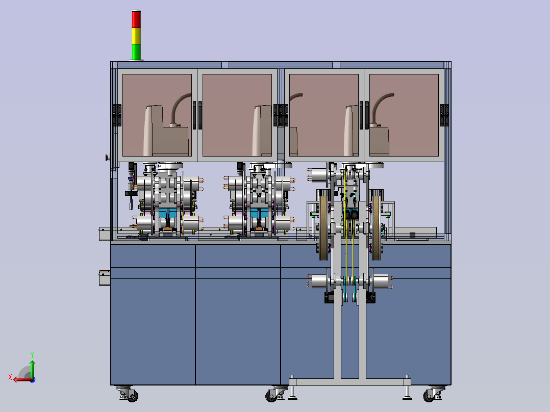 A4 AV自动贴片机后视图