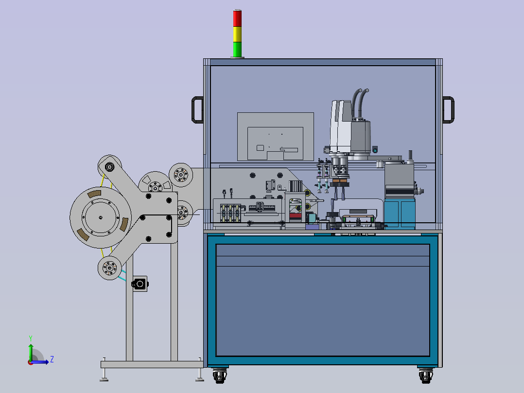 A4 AV自动贴片机左视图
