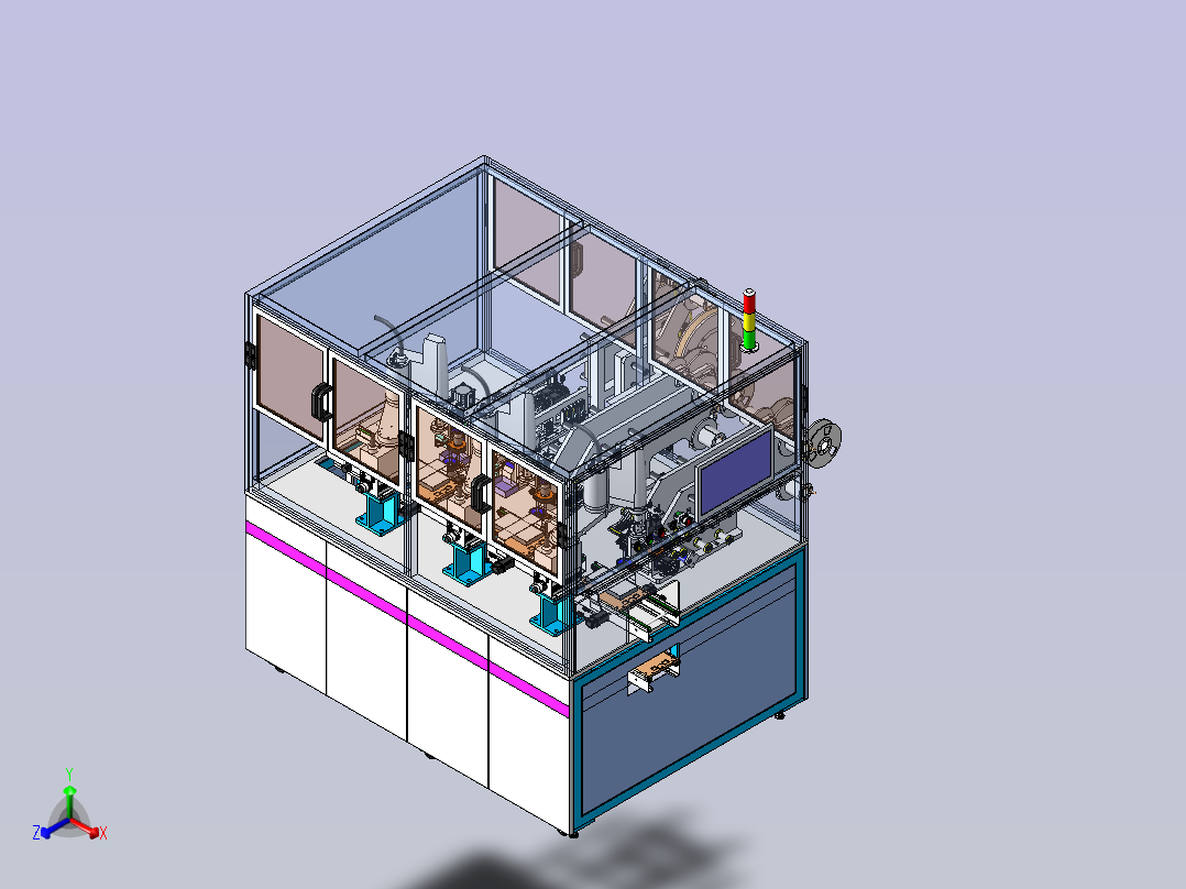 A4 AV自动贴片机正等轴测图