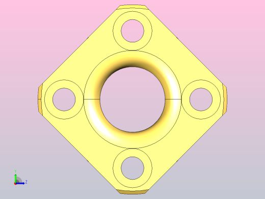WYPS方法兰型无油衬套[WYPSZ-d10-L20]左视缩略图