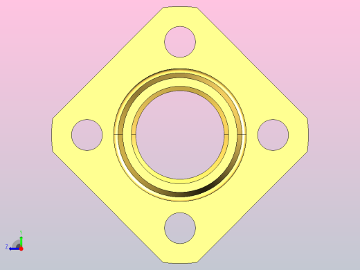 WYPS方法兰型无油衬套[WYPSZ-d10-L20]右视缩略图