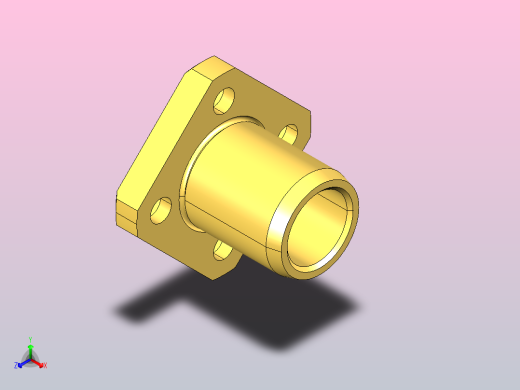 WYPS方法兰型无油衬套[WYPSZ-d10-L20]正等轴测缩略图