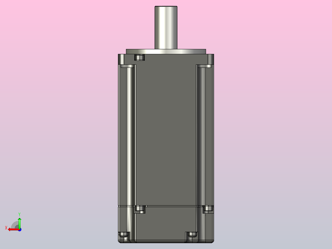 400W_高惯量无刹车伺服电机 (2)后视图