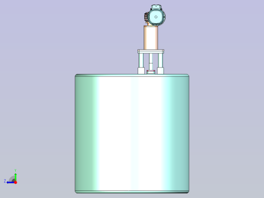 搅拌桶牛奶混合器右视缩略图