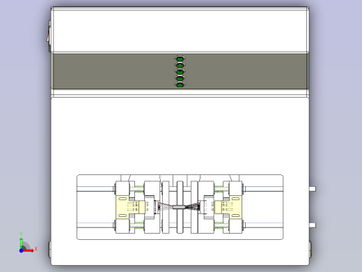 一款线材导通测试治具3D图纸前视缩略图