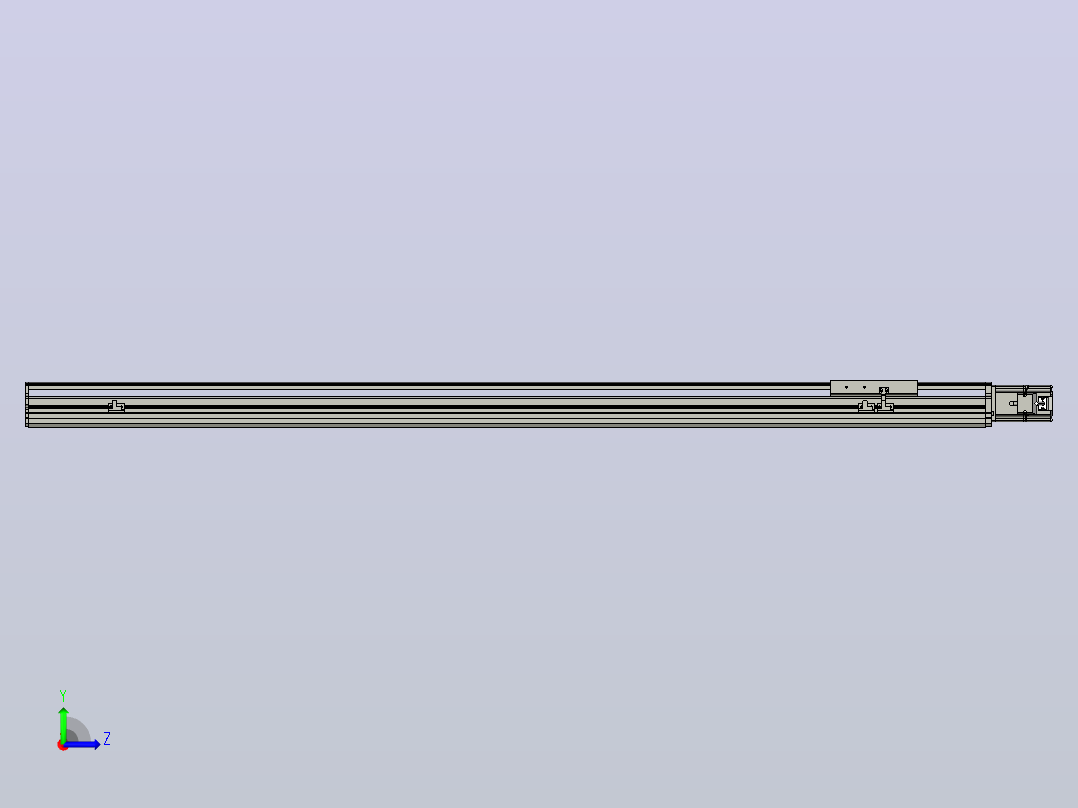 MT136BS半封闭丝杆滑台[MT136BS.L#.1250.BC.P40.C3]左视图