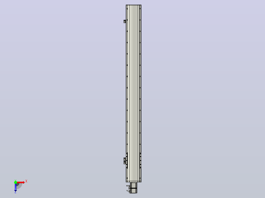 MT136BS半封闭丝杆滑台[MT136BS.L#.1250.BC.P40.C3]俯视图