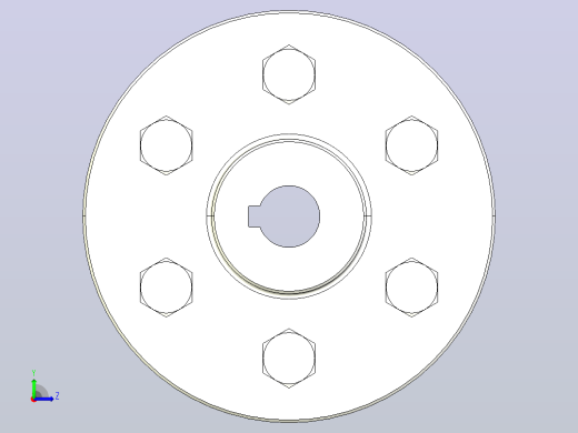 GB╱T 5843-2003[GYS型凸缘联轴器YA12×32／YA12×32]左视缩略图