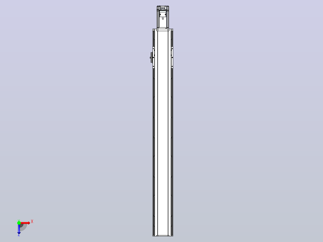 日规模组半封闭丝杆TPA-HNR-105D-1610C-L800-M-C-P40-N3俯视图
