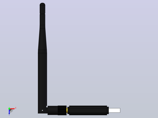 USB无线网卡WIFI模型俯视缩略图