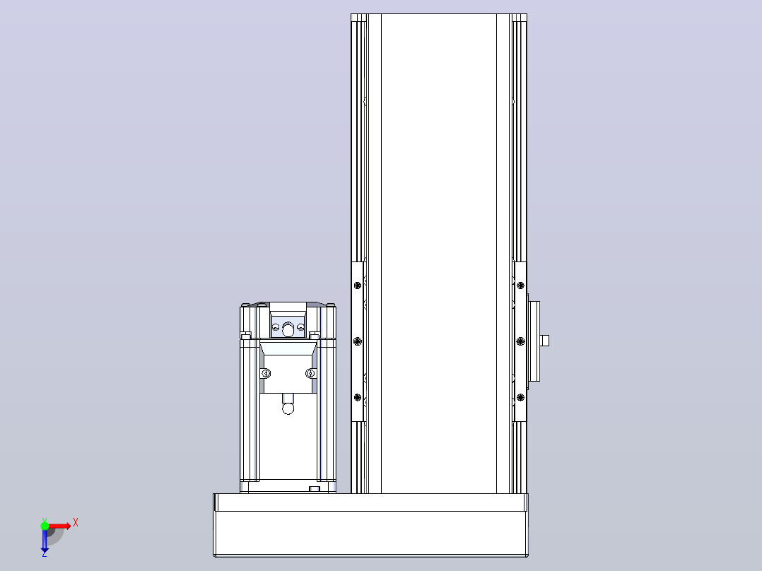 日规模组半封闭丝杆TPA-HNR-110D-1610C-L100-ML-C-P40-N3俯视图