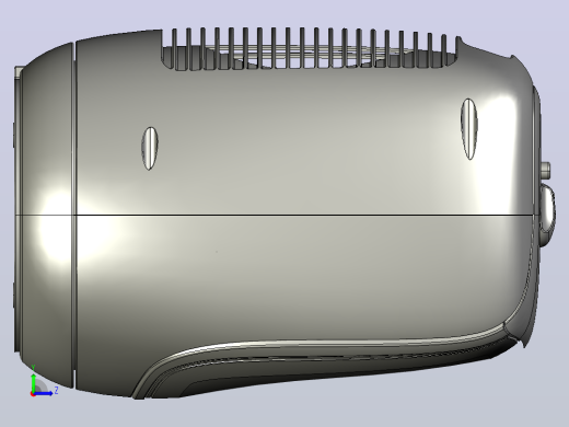 便携式空调简易模型3D图纸 STEP格式左视缩略图