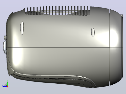 便携式空调简易模型3D图纸 STEP格式右视缩略图