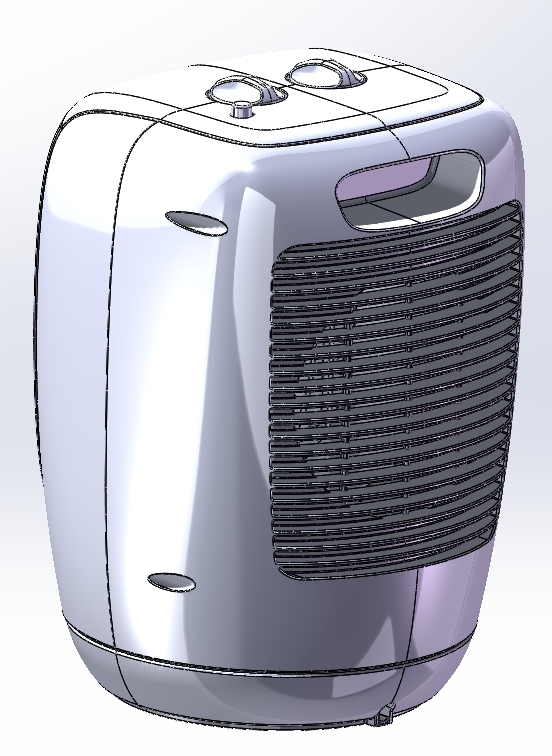 便携式空调简易模型3D图纸 STEP格式