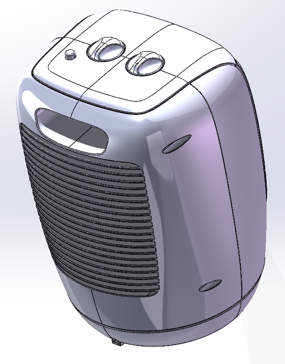 便携式空调简易模型3D图纸 STEP格式