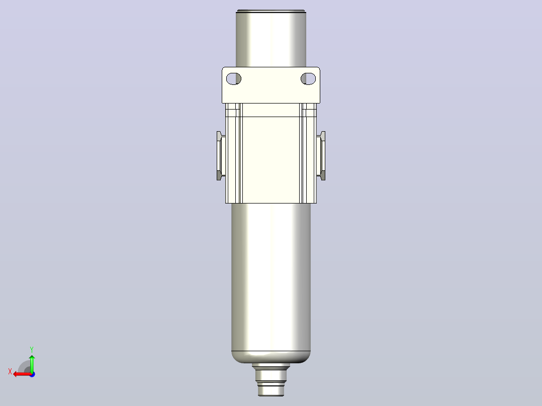 GAFR400调压过滤器后视图
