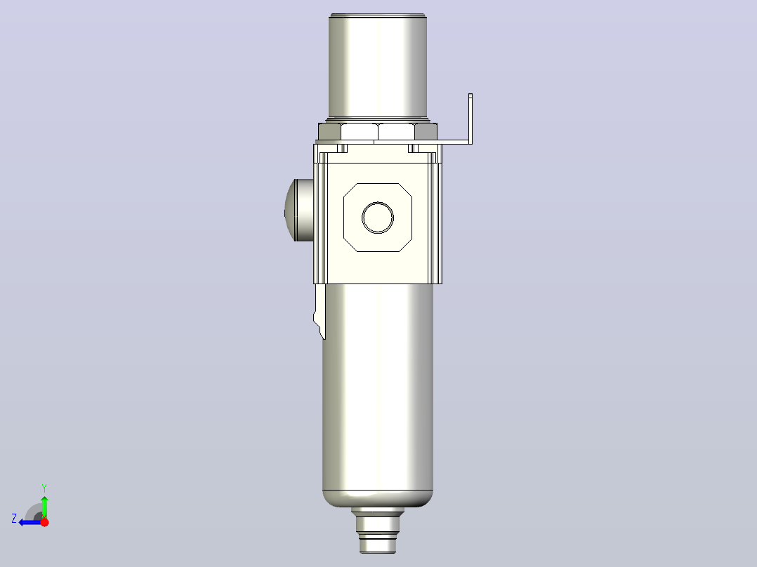 GAFR400调压过滤器右视图