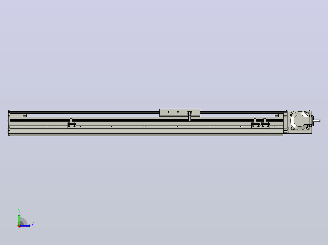 MT120BT半封闭皮带滑台[MT120BT.L100.600.RT.P40.C3]左视图