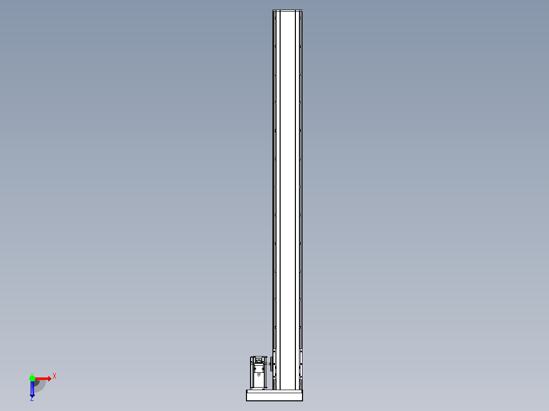 日规模组半封闭丝杆TPA-HNR-105D-1610C-L1150-ML-C-P40-N3俯视图