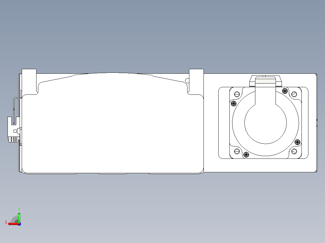 日规模组半封闭丝杆TPA-HNR-202D-2510C-L700-ML-C-P75-N3后视图