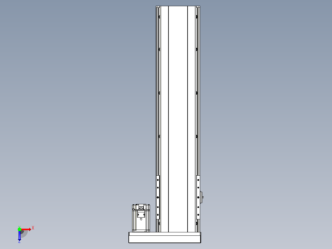 日规模组半封闭丝杆TPA-HNR-202D-2510C-L700-ML-C-P75-N3俯视图