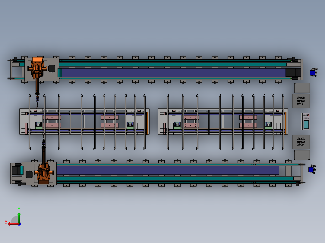 货车底板支架焊接线sw16可编辑后视图