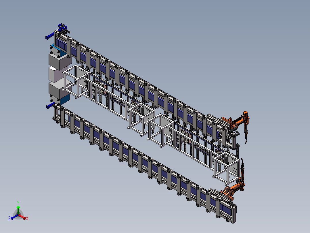 货车底板支架焊接线sw16可编辑正等轴测图