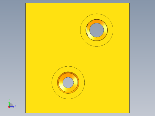 SolidWork液压集成块 SolidWork油缸阀块左视缩略图