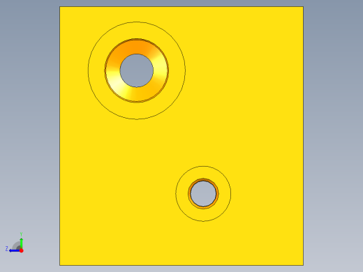 SolidWork液压集成块 SolidWork油缸阀块右视缩略图