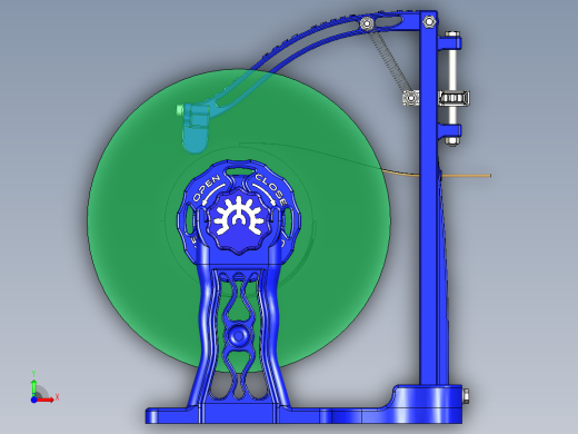 3D打印机丝线轴保持架3D数模图纸 STP格式前视缩略图
